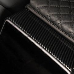 Plaid Rear Air Vent Screen Protector Frame (Carbon Fiber Pattern ABS) for Tesla Model Y Juniper 2025+ - T-Launch