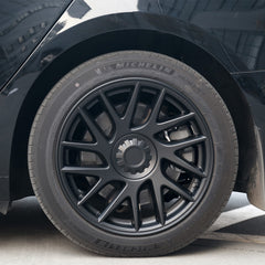 2024 Model ฝาครอบล้อไฮแลนด์ 3 อันสำหรับ Tesla ฝาครอบล้อโฟตอนขนาด 18 นิ้ว