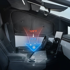 Privacy & Thermal Insulation Window Camping Sunshade Curtains for Cybertruck - T-Launch