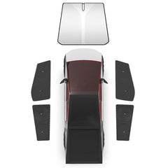 Privacy & Thermal Insulation Window Camping Sunshade Curtains for Cybertruck - T-Launch