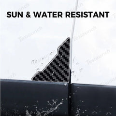 PVC Carbon Pattern Door Corner Guards – Universal Fit for All Cars - T-Launch