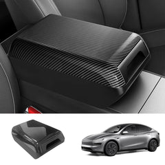 Raised Armrest Cover with Hidden Storage for Tesla Model 3 Highland 2024+ / Model Y Juniper 2025+ - T-Launch