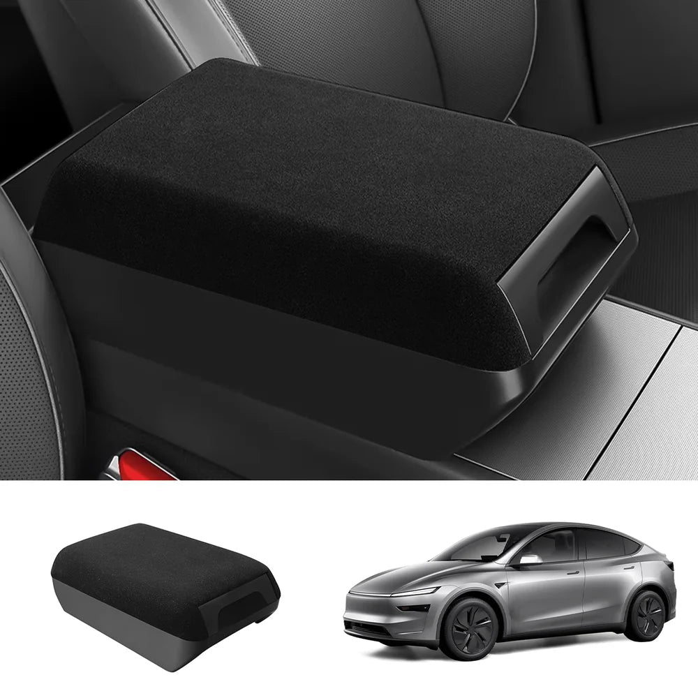 Raised Armrest Cover with Hidden Storage for Tesla Model 3 Highland 2024+ / Model Y Juniper 2025+ - T-Launch