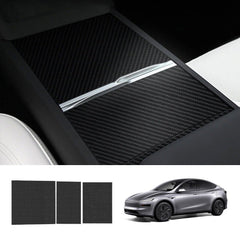 Real Carbon Fiber Center Console Cover for Tesla Model Y Juniper 2025+ - T-Launch