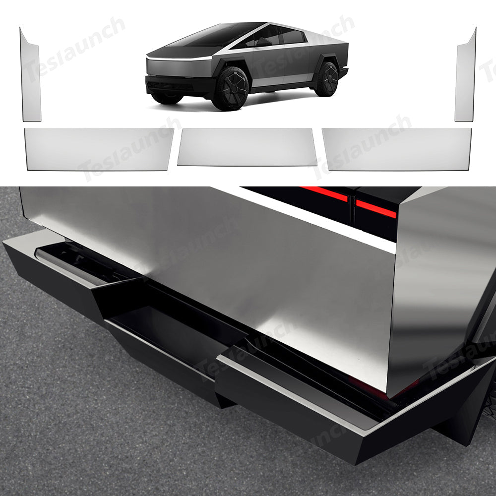 Rear Bumper Protectors for Cybertruck - T-Launch