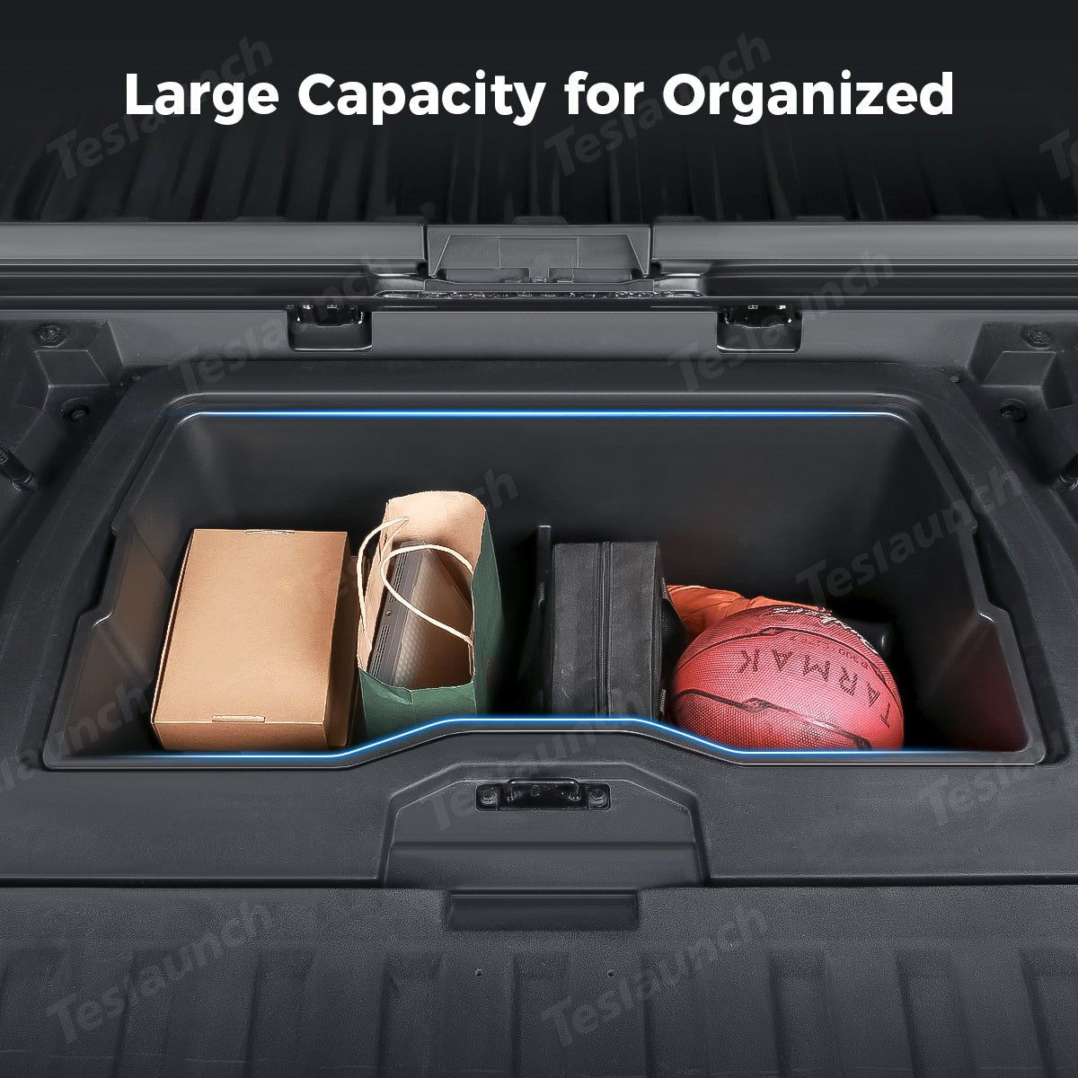 Rear Cargo Lower Trunk Portable Storage Box for Cybertruck - T-Launch