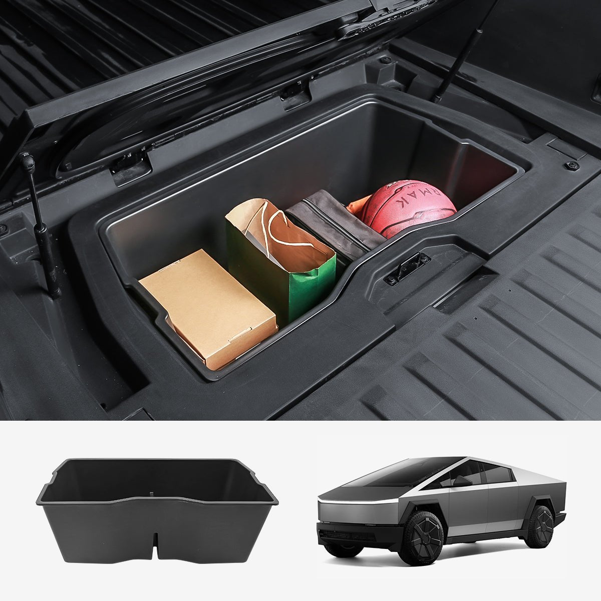 Rear Cargo Lower Trunk Portable Storage Box for Cybertruck - T-Launch