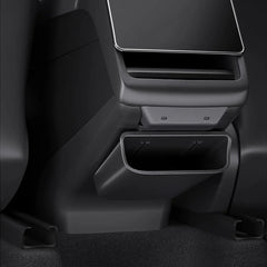 Rear Center Console Kick Guard & Storage Box for Tesla Model Y Juniper 2025+ / Model 3 Highland 2024+ - T-Launch