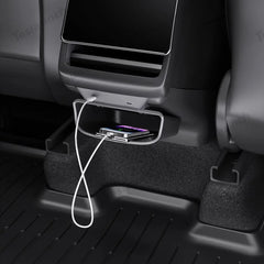 Rear Center Console Kick Guard & Storage Box for Tesla Model Y Juniper 2025+ / Model 3 Highland 2024+ - T-Launch