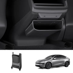 Rear Center Console Kick Guard & Storage Box for Tesla Model Y Juniper 2025+ / Model 3 Highland 2024+ - T-Launch