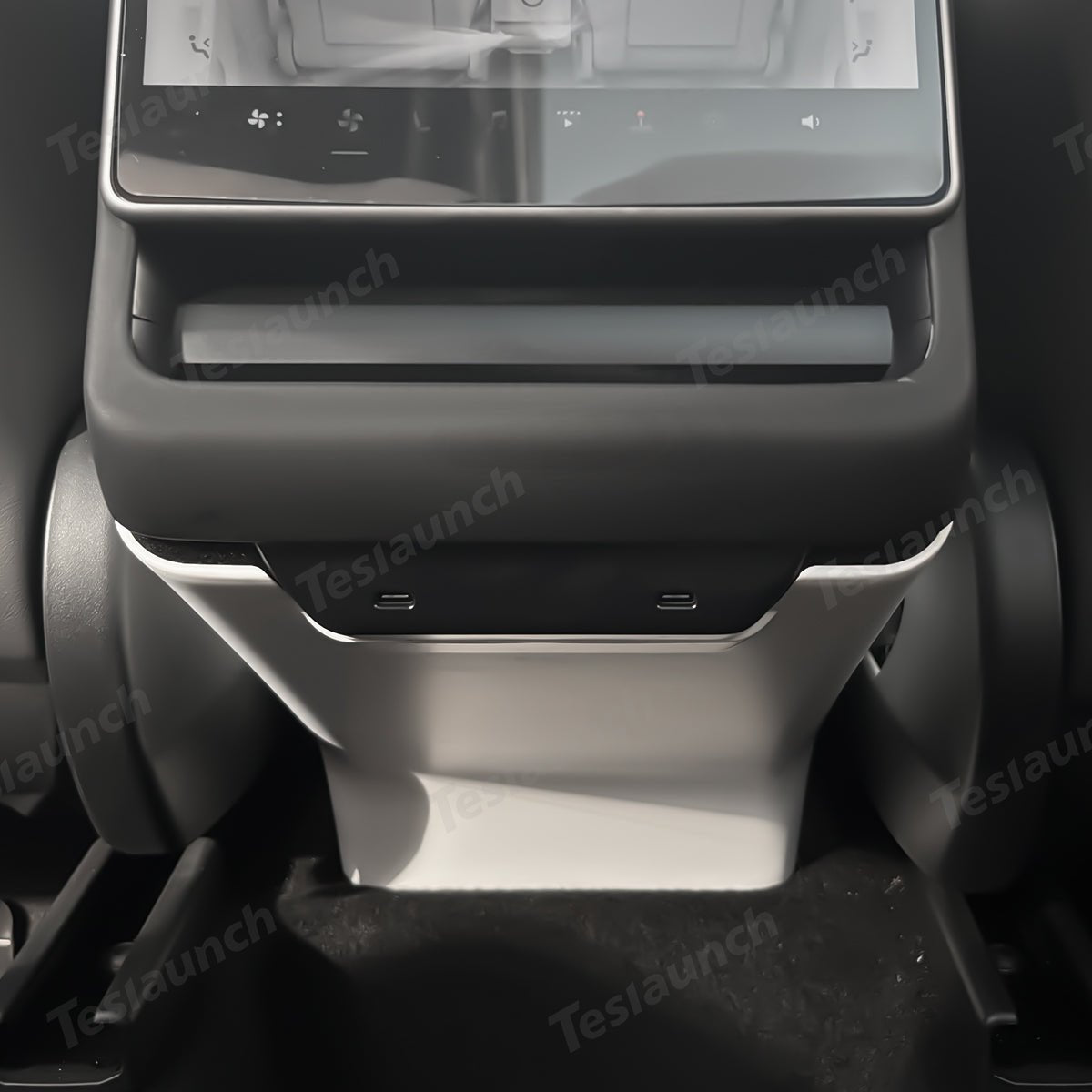 Rear Center Console Vent & Kick Panel Cover for Tesla Model Y Juniper 2025+ - T-Launch