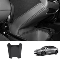 Rear Console Air Vent Guard – Napa Leather Kick Protection for Tesla Model Y Juniper 2025+ - T-Launch