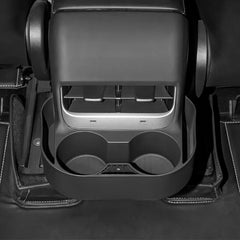 Rear Exhaust Cup Holder Storage Box for Tesla Model 3 (2017-2023) / Model Y (2020-2024) - T-Launch