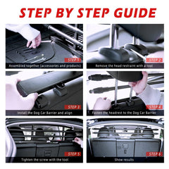 Rear Seat Pet Fence Dog Barrier for Tesla 2020-2025 Model Y - T-Launch