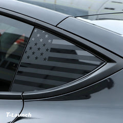 Rear Triangle Window Flag Decals for Tesla Model Y 2020+ - T-Launch
