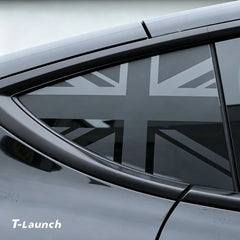 Rear Triangle Window Flag Decals for Tesla Model Y 2020+ - T-Launch