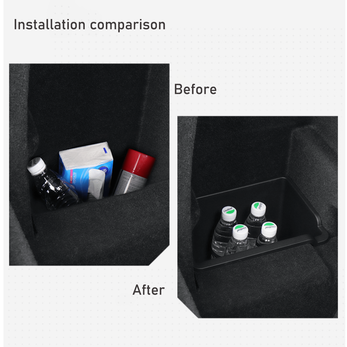 Rear Trunk Side Organizer Storage Box For Tesla model X 2023+ - T-Launch