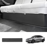 Rear Under-Seat Kick Guard – Nappa Leather Protector for Tesla Model Y Juniper 2025+ - T-Launch