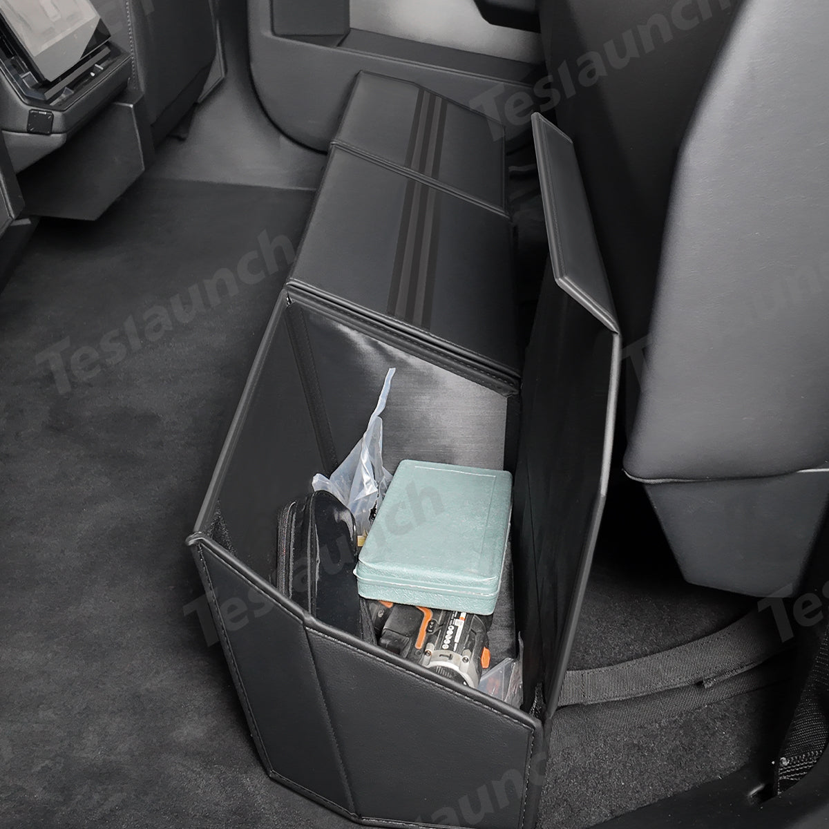 Rear Underseat Storage Box Foldable Organizer for Tesla Cybertruck (Set of 3) - T-Launch