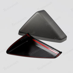 Rear View Mirror Covers (Carbon Fiber Pattern ABS) (1 Pair) for Tesla Cybertruck - T-Launch