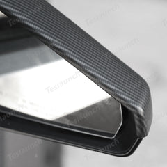Rear View Mirror Covers (Carbon Fiber Pattern ABS) (1 Pair) for Tesla Cybertruck - T-Launch