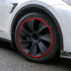 Red Aluminum Alloy Wheel Rim Protector- Fits All Cars - T-Launch