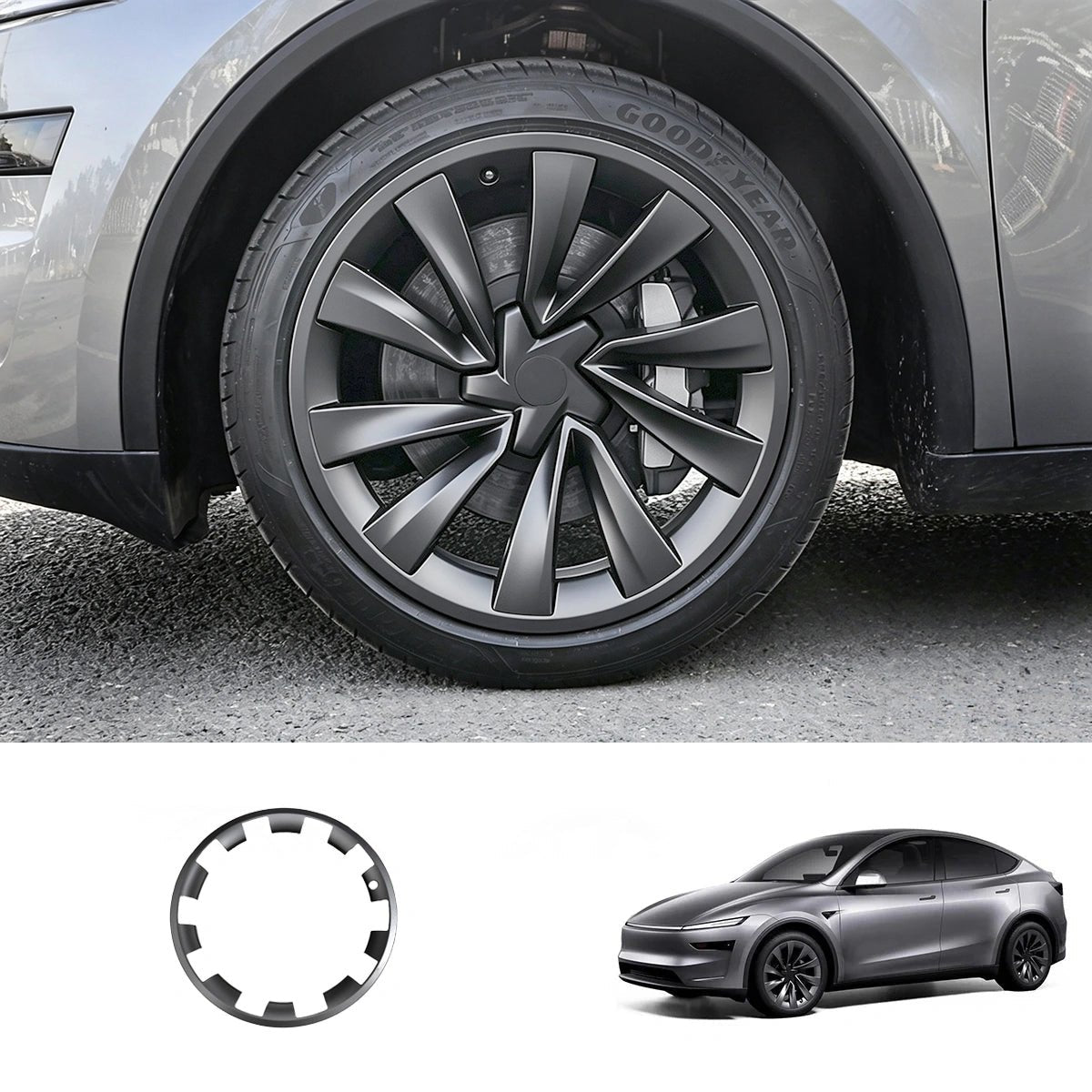 Replacement Rim Protector for Tesla Model Y Juniper 20" Helix 2.0 Wheels (1 or 2 PCS) - T-Launch