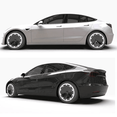 Retro Wheel Cover Hubcap for Tesla Model Y 19'' Gemini Wheels (4 PCS) - T-Launch
