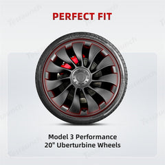 All-in-One-Felgen schutz fürTeslaModel3 Leistung 20-Zoll Uberturbine Rad