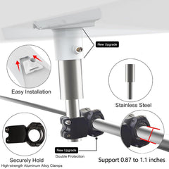 Round Tube Roof Rack Mount Kit for Starlink Gen 3 - Fits All Cars - T-Launch