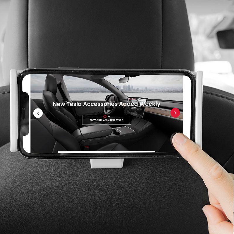 Seat Back Phone & iPad Stretchable Holder for Tesla Model 3/Y - T-Launch