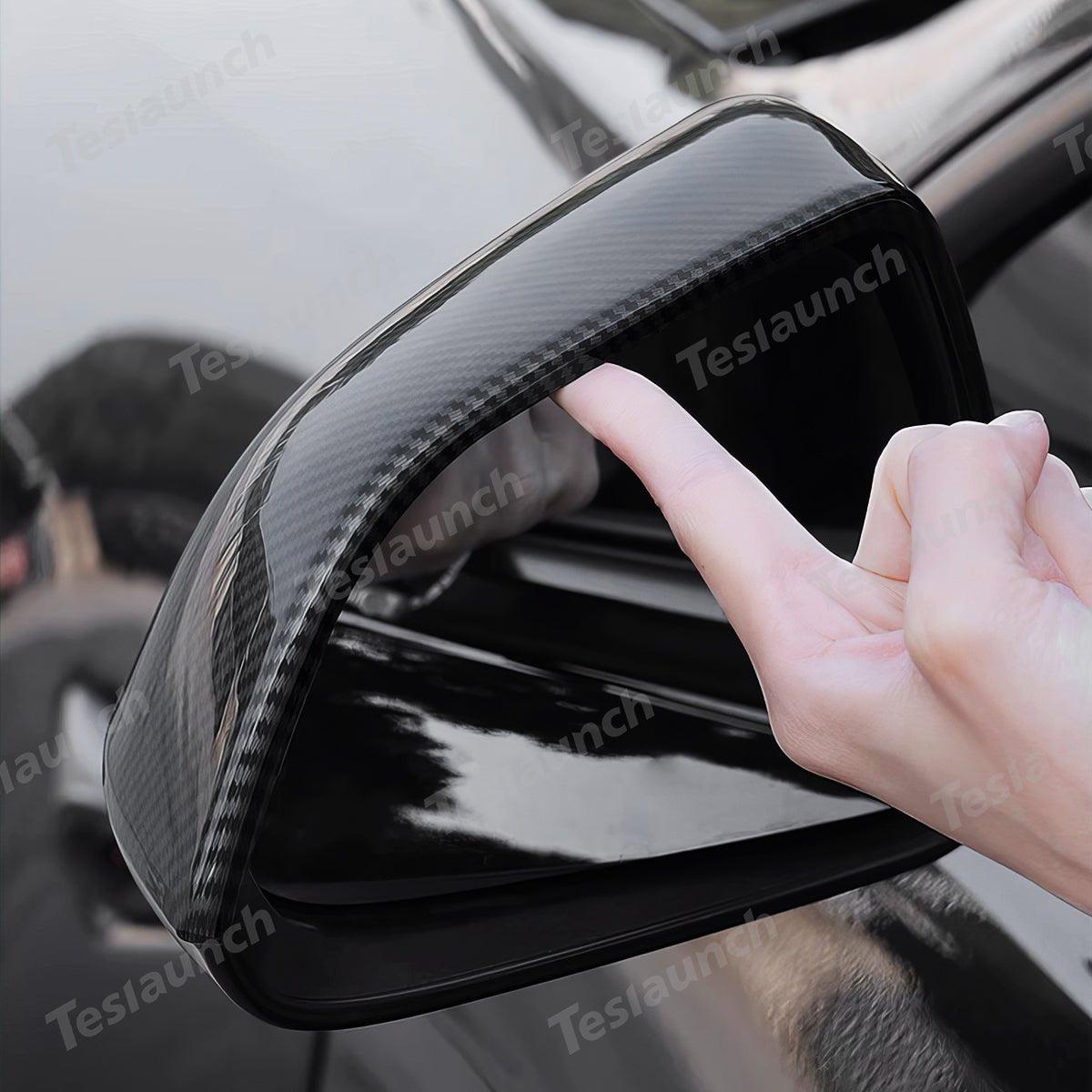 Side Mirror Cover Caps – Protective & Stylish Exterior Trim for Tesla 2024+ Model 3 Highland - T-Launch