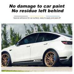 Side Skirt Decal DIY Sticker Side Body Racing Stripe Sticker For Tesla Model 3/Y/S/X - T-Launch