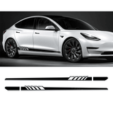 Side Skirt Decal DIY Sticker Side Body Racing Stripe Sticker For Tesla Model 3/Y/S/X - T-Launch