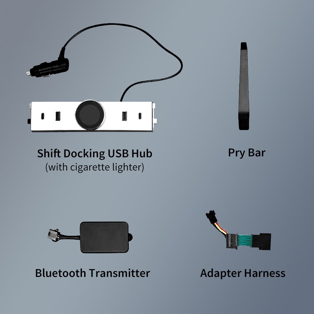 Smart Rotating Gear Shift Dock USB Hub for Tesla Model Y Juniper 2025 - T-Launch