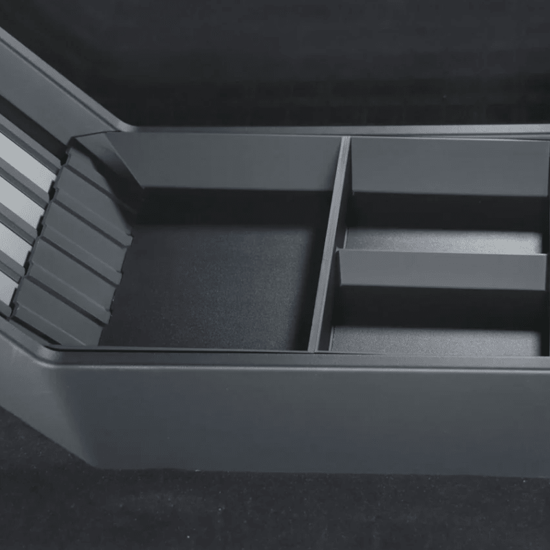 Spliced Lower Center Console Tray Floor Storage Organizer for Cybertruck - T-Launch