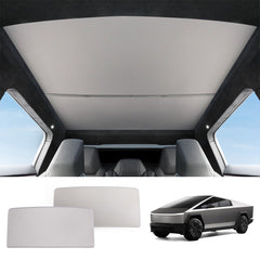 Split Nano Ice Crystal Glass Roof Sunshade for Cybertruck (2 PCS) - T-Launch