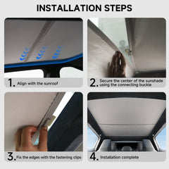 Split Nano Ice Crystal Glass Roof Sunshade for Cybertruck (2 PCS) - T-Launch