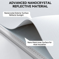 Split Nano Ice Crystal Glass Roof Sunshade for Cybertruck (2 PCS) - T-Launch