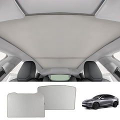 Split Nano Ice Crystal Glass Roof Sunshade for Tesla Model Y Juniper 2025+ - T-Launch