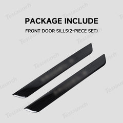 Stainless Steel Door Sill Protection Covers for Tesla Model Y Juniper 2025+ - T-Launch
