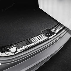 Stainless Steel Rear Trunk Sill Protector for Tesla Model Y Juniper 2025+ - T-Launch
