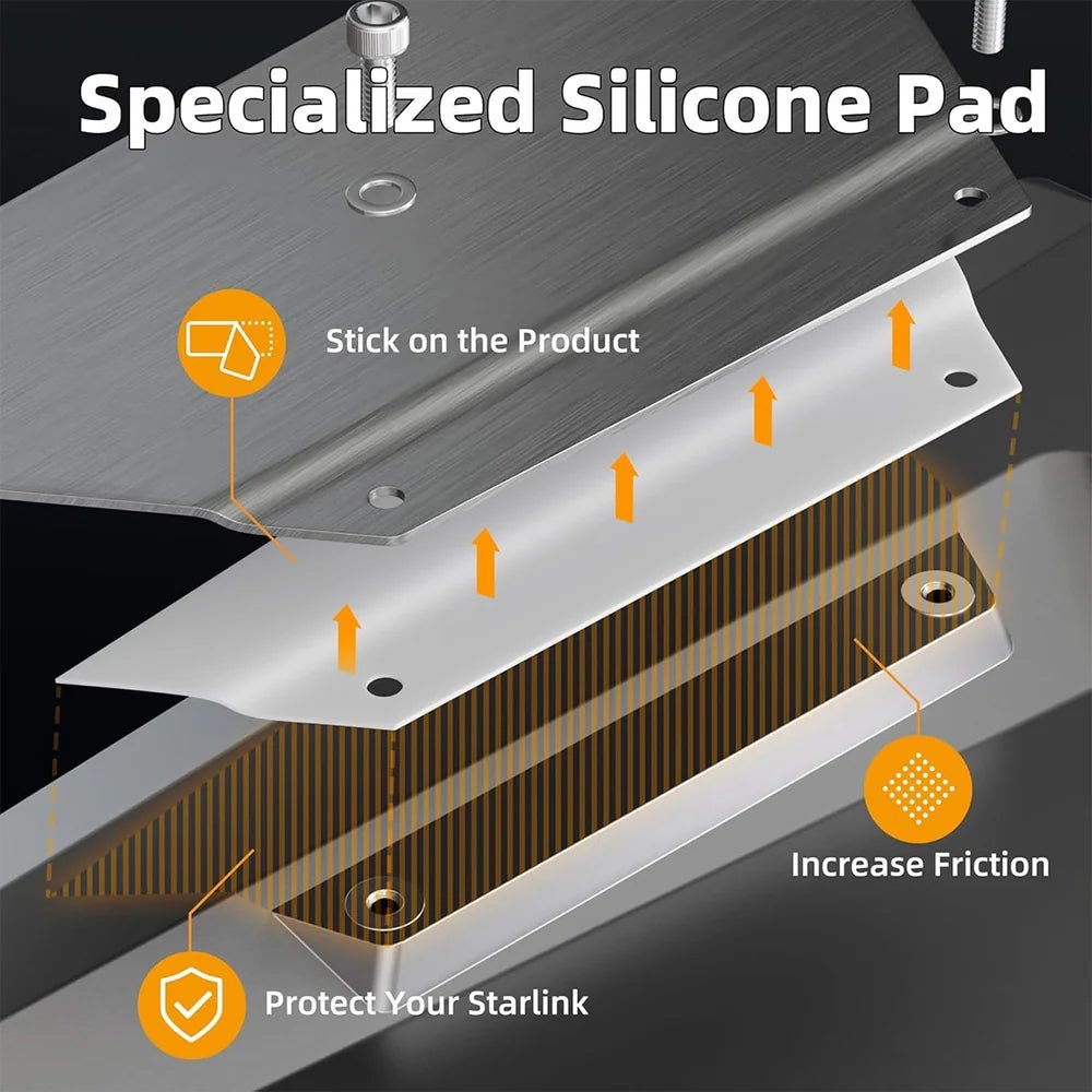 Stainless Steel Roof Rack Mount for Starlink Performance (Gen 3) - T-Launch