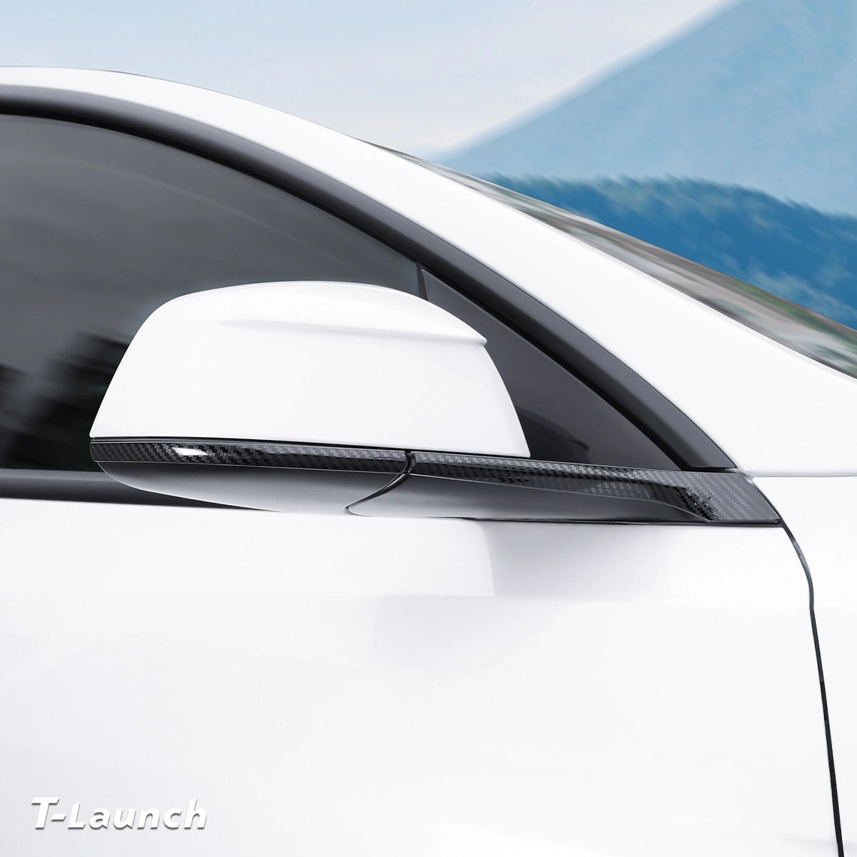 Stainless Steel Side Mirror Anti-Scratch Edge Protector Trim for Tesla Model Y Juniper 2025+/Model Y L 2026+ - T-Launch