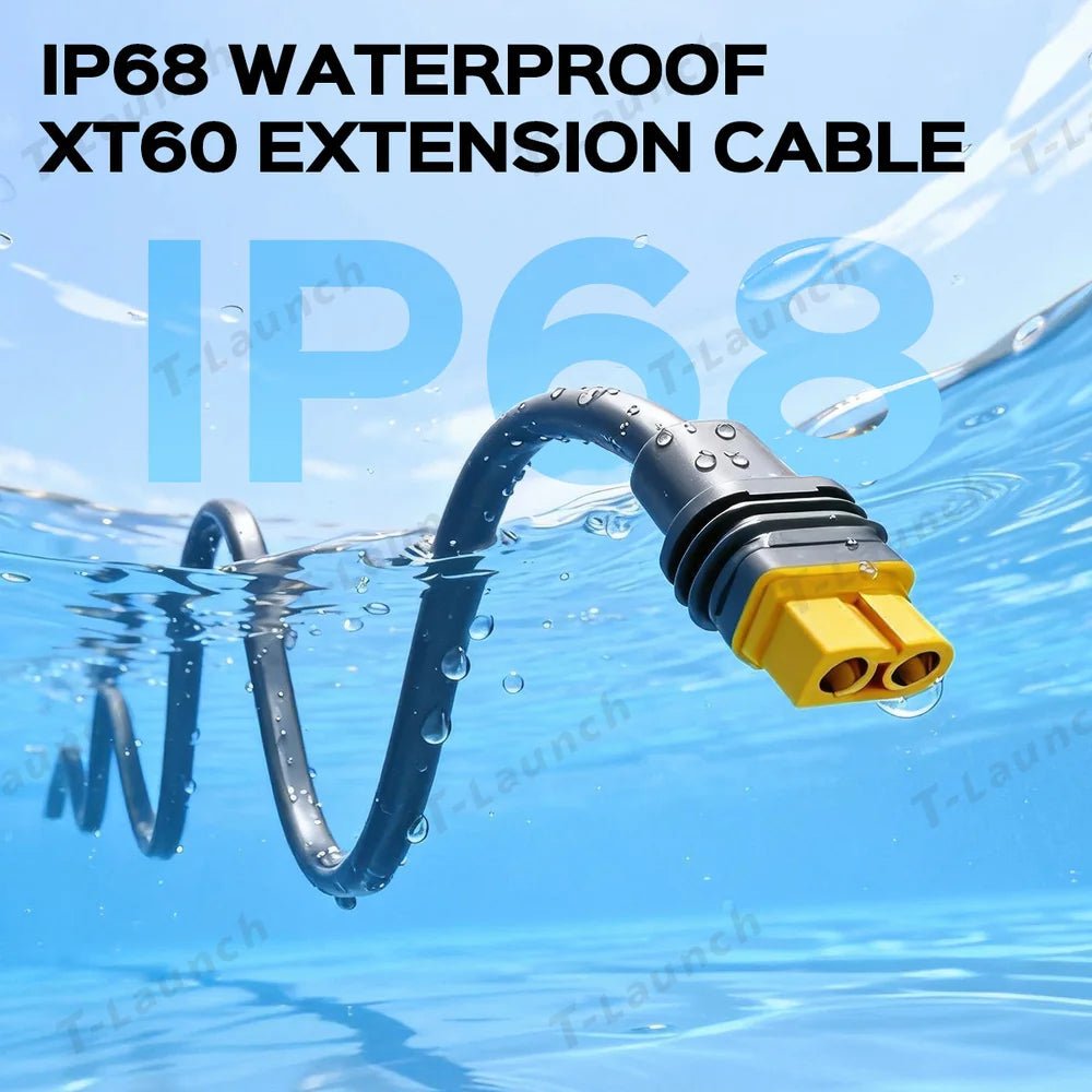 Starlink Gen 3 Performance XT60 12AWG Heavy-Duty Extension Cable - 10FT/3M - T-Launch