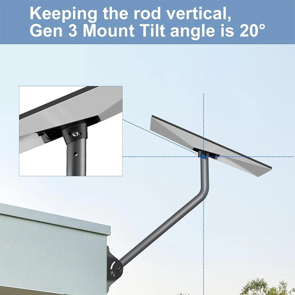 Starlink Gen 3 Roof Mount – 26" Adjustable Aluminum Bracket - T-Launch