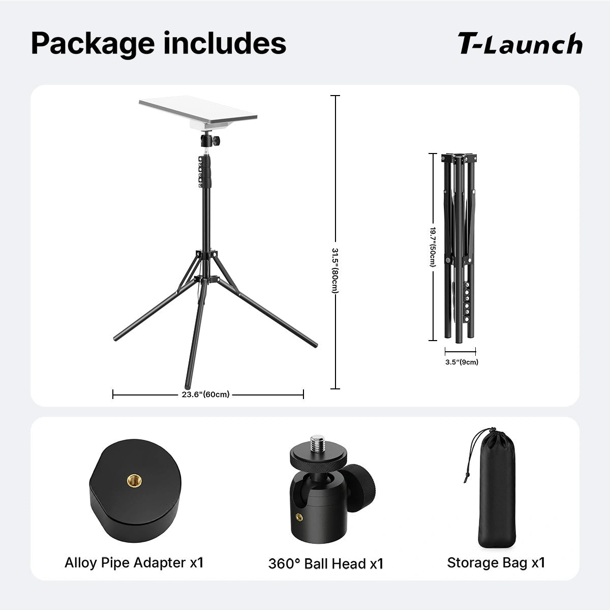 Starlink Mini Adjustable Tripod Mount - T-Launch