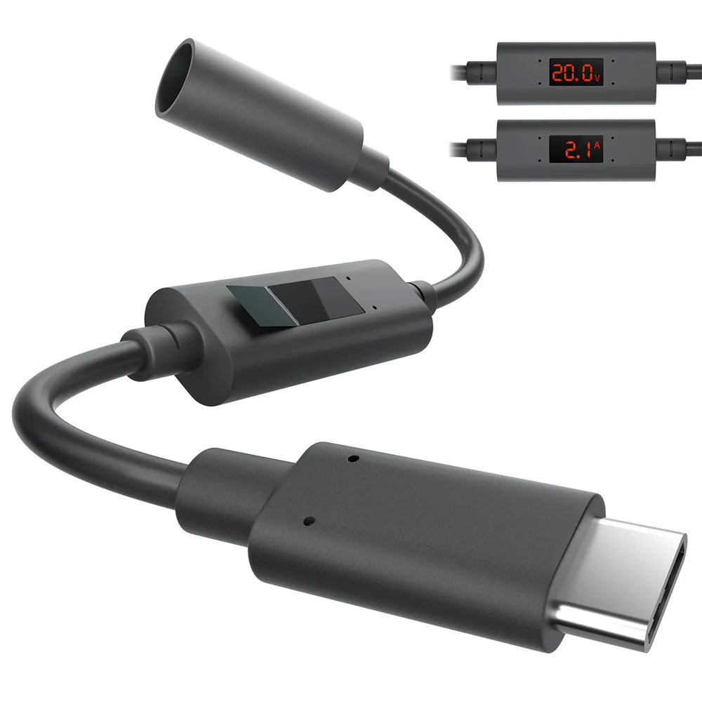 Starlink Mini PD USB-C to DC Female Adapter with Digital Display (Volt/Amp) - T-Launch