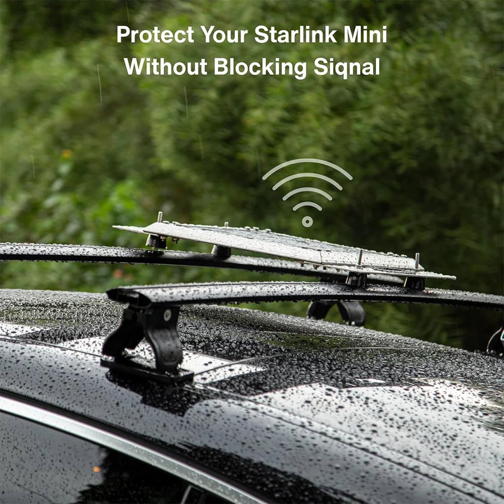 Starlink Mini T-Slot Roof Rack Mount with Stainless Steel Frame & PC Shell Cover - T-Launch
