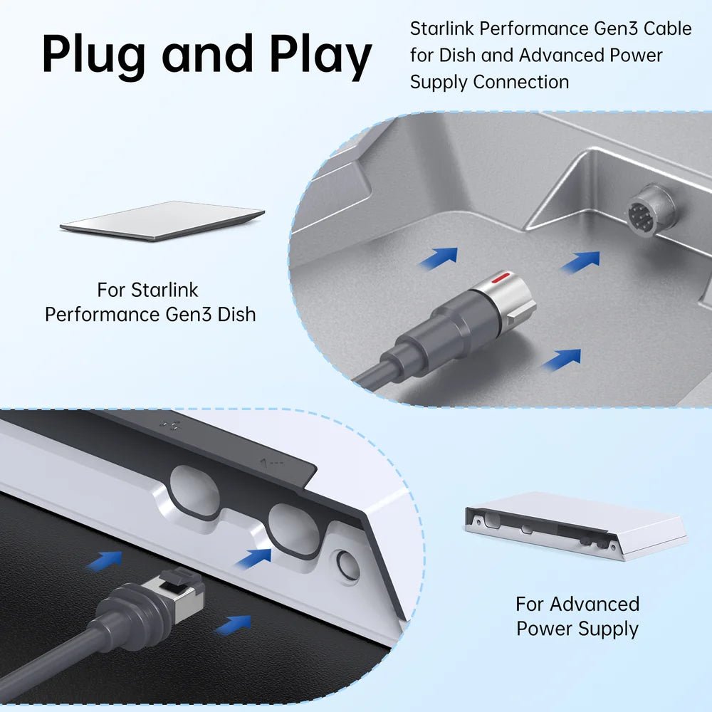 Starlink Performance Gen 3 Replacement Extension Cable - T-Launch